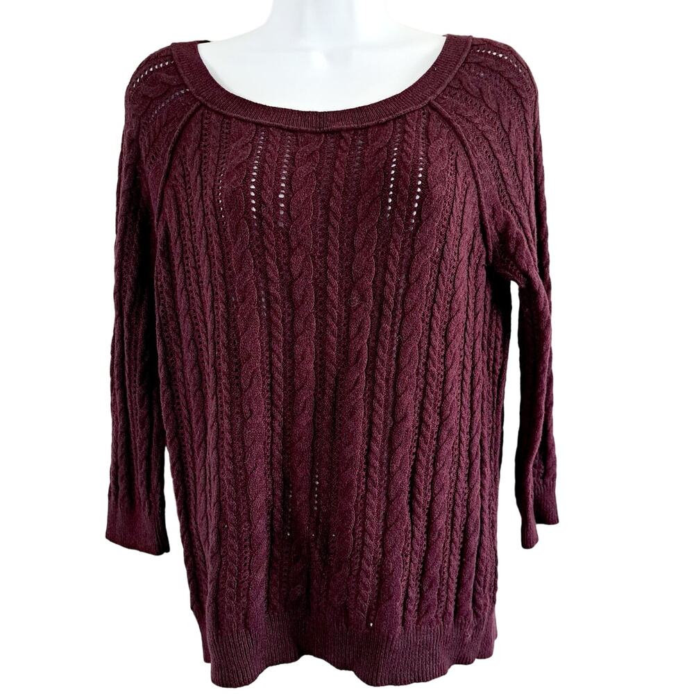 American Eagle Outfitters Lightweight Cable Knit Sweater